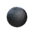 Набор из двух массажных мячей с кистевым эспандером черный
